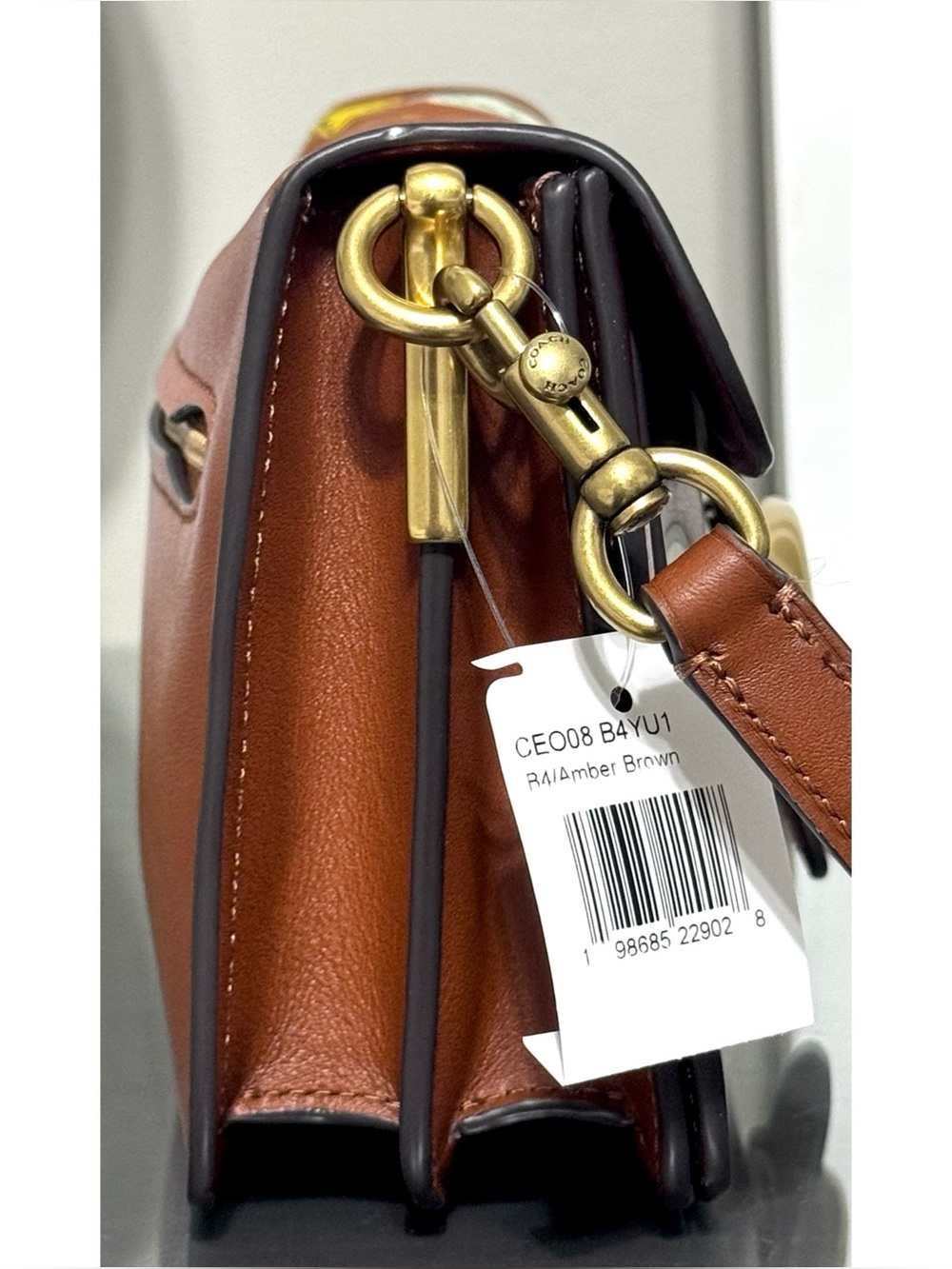 COACH | Brain Dead Soft Tabby Shoulder Bag 26 With Patches, AMBER BROWN - Picture 6 of 12